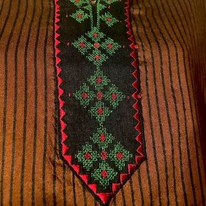 Bohemian Embroidered Tunic from India Sz L